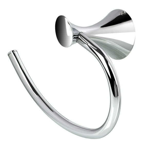 Towel Ring Hand Towel Holder for Bathroom, Kitchen Polished Finish, Silver