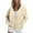 Beige, variant on WCMZJ Womens Plus Size Zip up Hoodies Sherpa Lined Fleece Thermal Jacket Full Zip Winter Warm Casual Thick Coats Pockets Dark Gray M