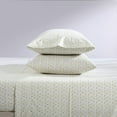 thumbnail image 3 of Laura Ashley - Queen Sheets, Cotton Percale Bedding Set, Lightweight & Breathable Home Decor (Evie Yellow, Queen), 3 of 10