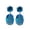 Sky Blue, variant on BNNG Christmas Crystal Earrings Fashion Exquisite Ice Flower Ladies Earrings Beautiful Creative Ear Jewelry Chritmas Glamour Earrings Christmas Sparkle Earrings