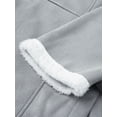 thumbnail image 5 of Seyurigaoka Women Juniors Winter Plus Sized Button Solid Color Long Sleeve Warm Hooded Outerwear, 5 of 9