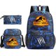 thumbnail image 1 of Three-piece schoolbag casual backpack for boys and girls students with printed large capacity outdoor backpack, 1 of 1