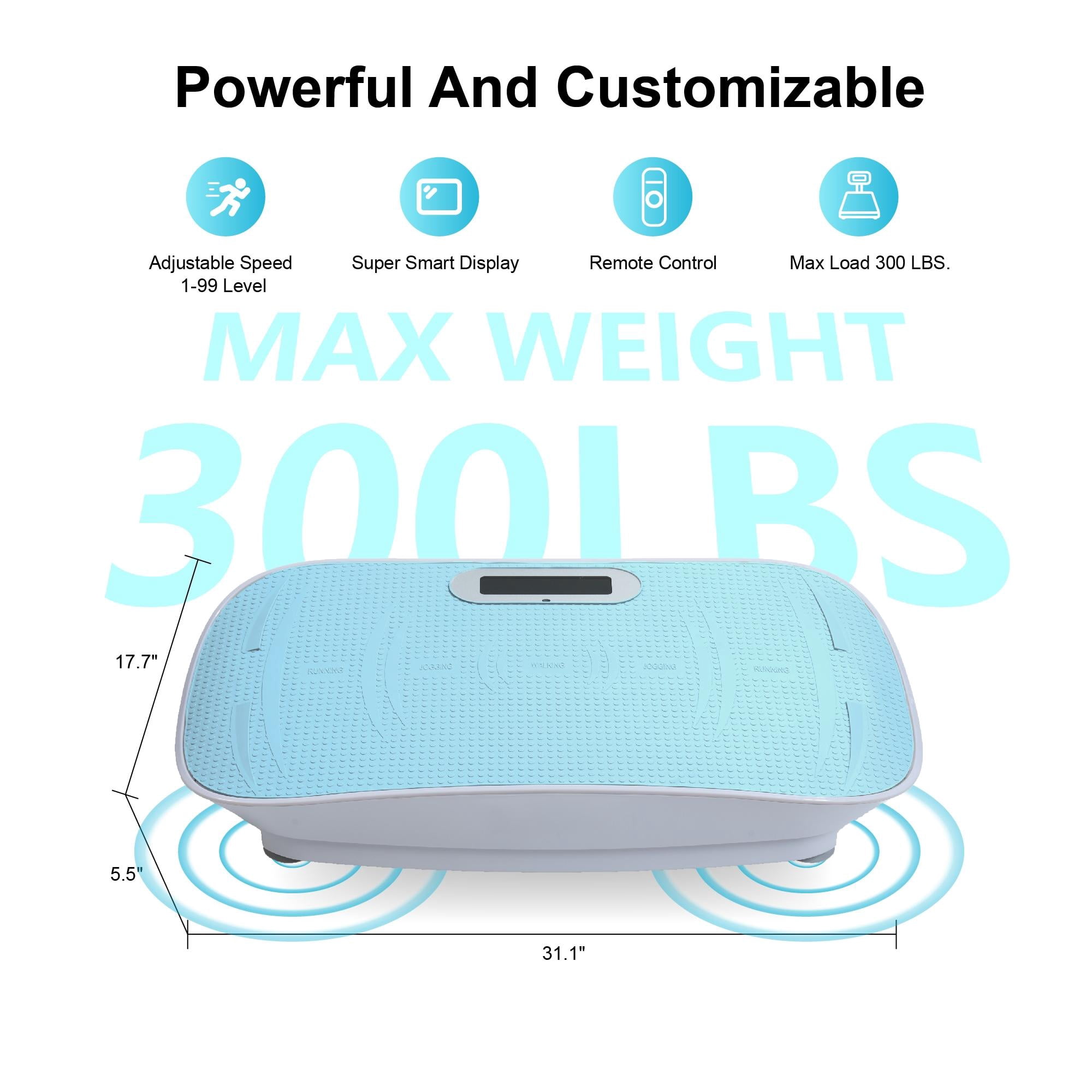 Full Body Vibration Platform Fitness Machine, 10 Frequency Levels for Weight Loss & Fat Burning, Home Massage Shaking Trainer （Multiple Choice）