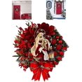 thumbnail image 2 of Christmas Wreaths Front Door Hanging Berry Garland Xmas Jesus Wreath Decorations 25x22cm1pcs), 2 of 5