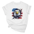 thumbnail image 2 of VKOYWKM American Flag T-Shirts for Women Short Sleeve Summer Tops Independence Day Graphic T Shirts Casual Crew Neck Patriotic Tees, 2 of 5