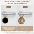thumbnail image 5 of Uxcell Door Hole Cover Plate Zinc Alloy Vintage Round Deadbolt Knob Hole Repair Cover for Hole Filling Decoration Copper, 5 of 7
