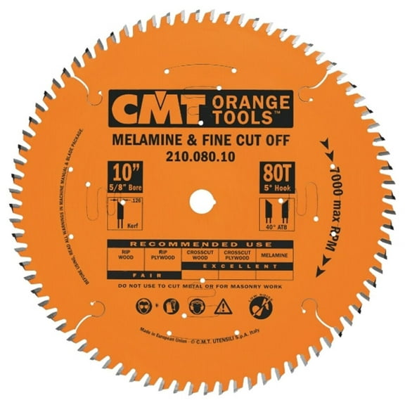 Cmt 8 In X 60 X 5/8 In Industrial Melamine And Cut-Off Blade