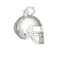 thumbnail image 1 of Sterling Silver 16" .8mm Box Chain Football Helmet Pendant Necklace, 1 of 2