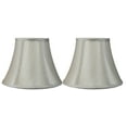 thumbnail image 2 of Urbanest Softback Bell Lampshade, Faux Silk, 5-inch by 9-inch by 7-inch, Golden Taupe, Spider-fitter, 2 of 7