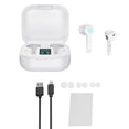thumbnail image 1 of Auriculares Auriculares inalámbricos con pantalla LED a prueba de agua Auriculares recargables compatibles con Bluetooth, Blanco sidaley EL000765-01, 1 of 2