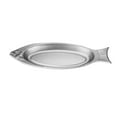 thumbnail image 4 of Plato de acero inoxidable, plato de cocina de metal, plato ovalado para servir, plato redondo para ensalada. 35cm, 4 of 9