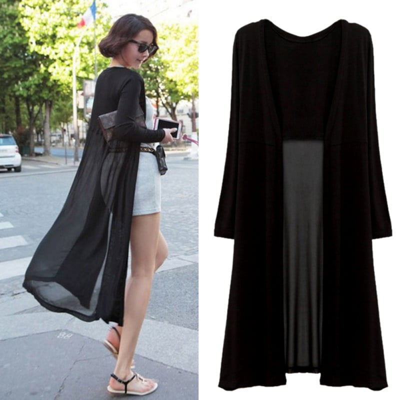 long black summer jacket