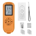 thumbnail image 1 of Mistaha Handheld Coating Thickness Gauge with Eddy Current Mode - LCD Display, Data Statistics, Zero Calibration, Auto Shutdown - Orange, HW-300S Portrait Screen, 1 of 4