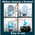 thumbnail image 4 of Carex Commode Liner Bags with Absorbent Powder, Disposable and Leakproof, 7 Count, 4 of 10