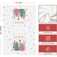 thumbnail image 6 of Pink Xmas Tree Truck Christmas Kitchen Towels Dish Towels, 18x26 Inch Holiday Ho Ho Ho Winter Decoration Hand Towels Set of 2, 6 of 6