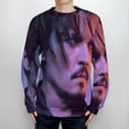 thumbnail image 4 of Johnny Depp Unisex Sweater Long Sleeve Round Neck Pullover Jumper Fall Winter Clothes Print Tops Blouse M, 4 of 6