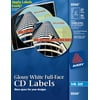 Avery Full-Face CD Labels, Permanent Adhesive, Glossy White, 20 Disc Labels and 40 Spine Labels (8944)