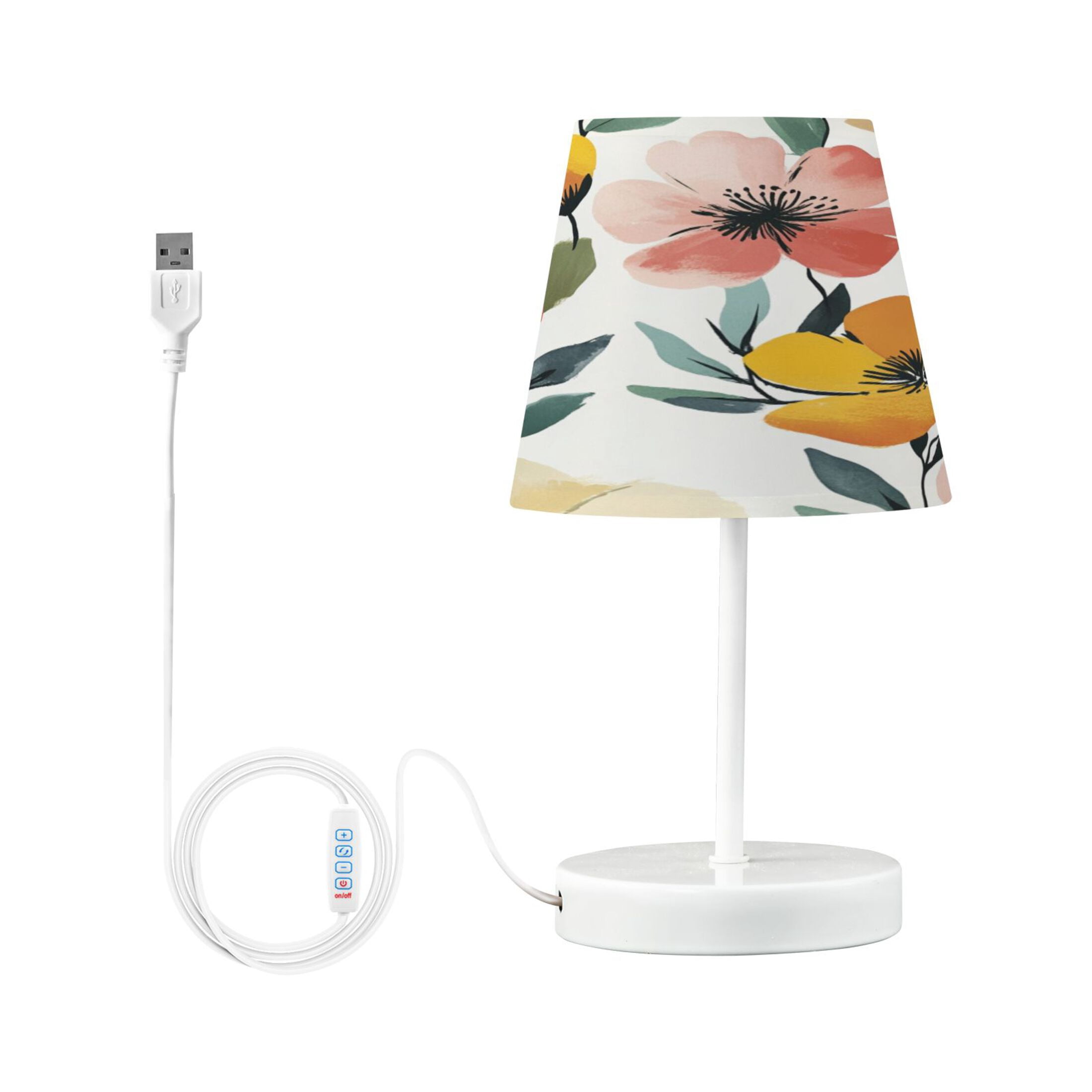 Table Lamp Small 5.9x10.8 Inches Table Lamps Night Light Tools & Home Improvement Bedroom Lamp Guest Room Lamp Study Lamp Office Lamp Yellow Flower Oil Painting