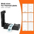 thumbnail image 4 of RONGTA RP425 4x6 Thermal Shipping Label Printer for Small Business, Bluetooth and USB, Black, 4 of 10