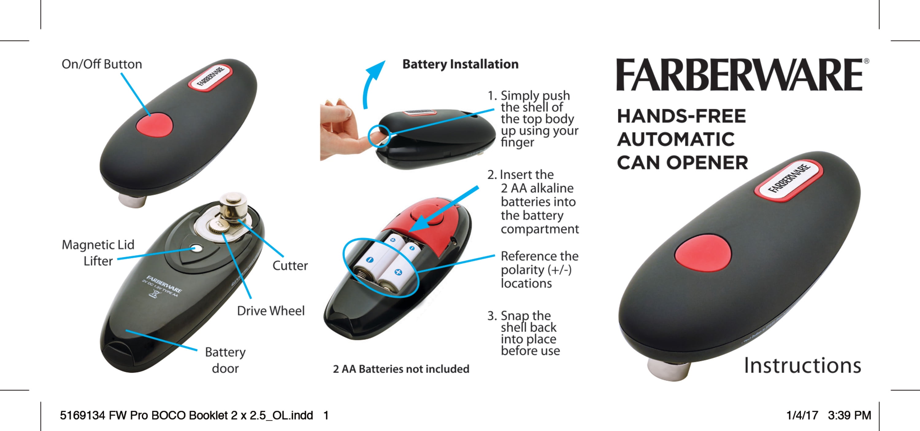 Farberware electric can opener hotsell