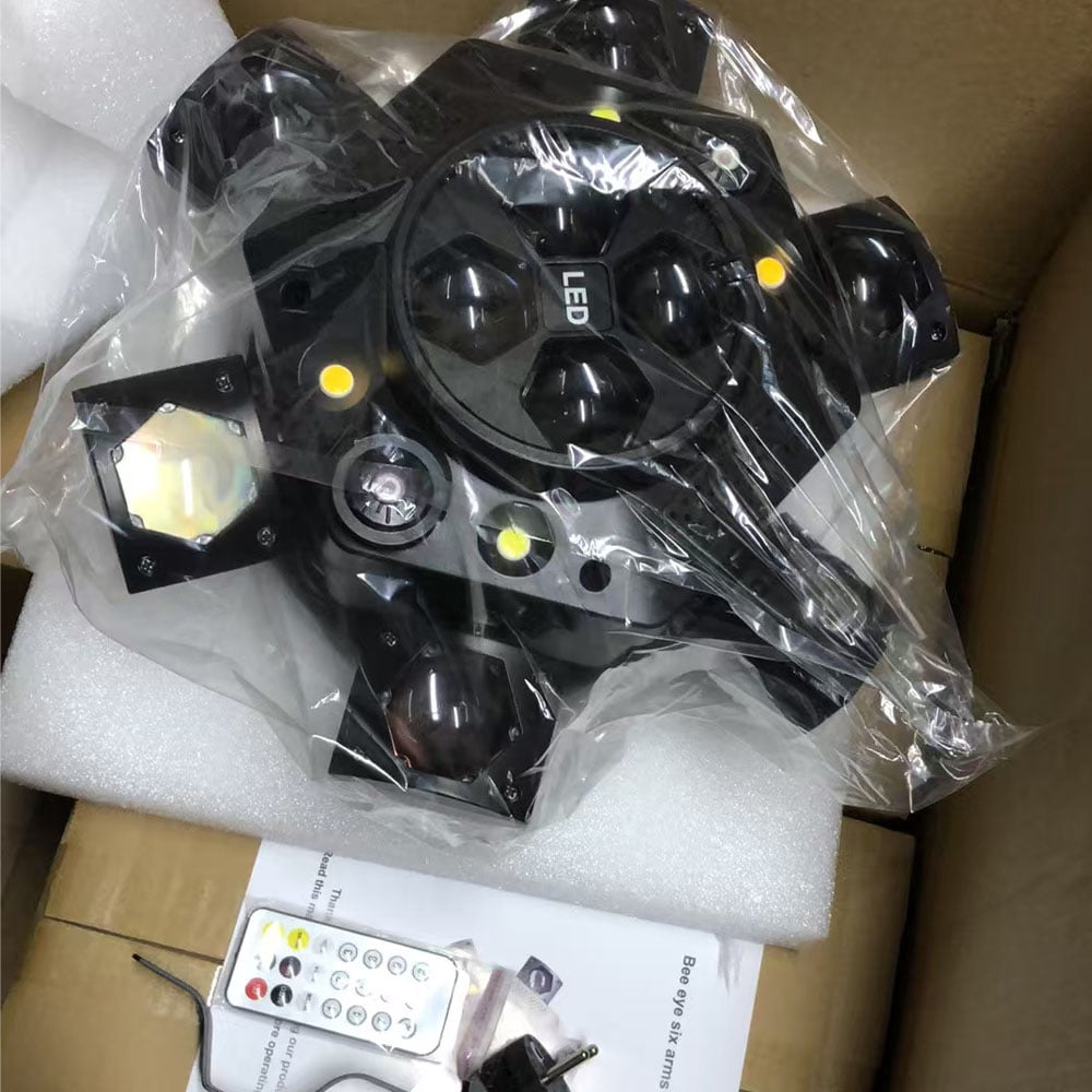 Visual Show Remote Control Disco Light LED Bee Eyes RG Laser Stage Light with Strobe Wash Beam Effect DJ Equipment For Christmas Party Show