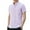 Pink, variant on Men's Short Sleeve Oxford Shirt Button down Collar Shirts with Pocket Summer Slim Blouses M-4XL