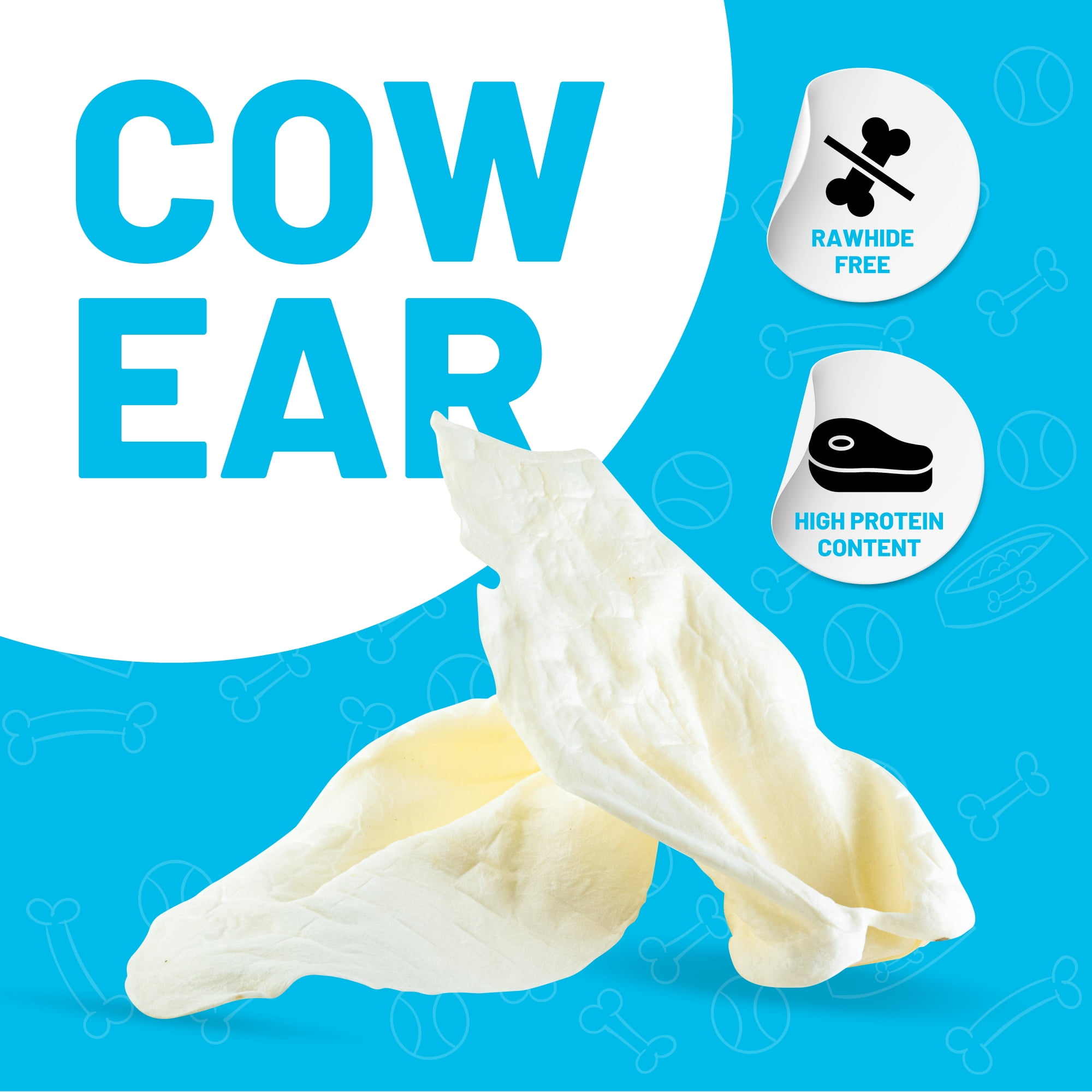 Sitka Farms Premium Cow Ears Treats for Dogs (5 Count)