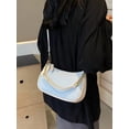 thumbnail image 3 of Women’s Light Blue Colorblock Shoulder Bag, Hobo Purse with Chain Strap, 3 of 7