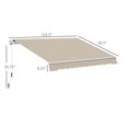 thumbnail image 5 of Beige Retractable Awning 13x8 ft - Patio Sun Shade Shelter, 5 of 6