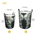 thumbnail image 3 of Goofa Floral Angelic White Wings Printed Circular Hamper,Laundry Basket with Handles,Storage Baskets Foldable,Large Capacity Laundry Hamper-Small, 3 of 6