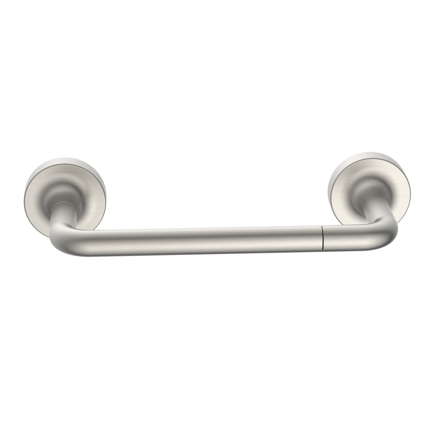 (2 pack) Better Homes & Gardens Clean Modern Style Wall Mount Toilet Paper Holder Satin Nickel Finish