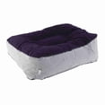 thumbnail image 3 of Almohada inflable para reposapiés, para viajes, vuelos y relajación, con bomba de aire (gris y azul), 3 of 14