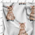 thumbnail image 2 of Soimoi White Rayon Fabric Pig Animal Fabric Prints By Yard 56 Inch Wide, 2 of 5