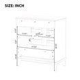 thumbnail image 3 of Harper & Bright Designs 30" Bathroom Vanity with Sink Combo, Bathroom Cabinet with Ceramic Top, Storage Doors and Drawer, Black, 3 of 15