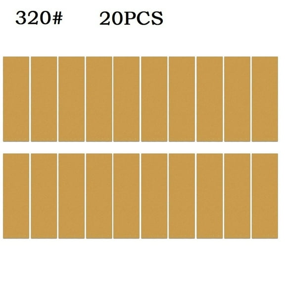 20Pcs 3.5 X 1Inch Detail Sander Refills Micro Finishing Sander Paper 60-320Grit