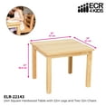 thumbnail image 2 of ECR4Kids Hardwood Table & Chair Set, 24" Square x 22" H, 12" Chairs (3-Pc), 2 of 8
