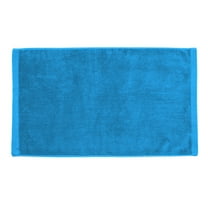 TowelSoft Premium 100% Cotton Terry Velour Hand Face Sports Gym Towel 16 inch x 26 inch Aqua Blue