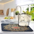 thumbnail image 4 of Iauyy Dish Drying Mat for Kitchen Counter, Super Absorbent & Hanging 16x18 / 18x24 Inch (S/M) Deep Blue Presents Exquisite, 4 of 8