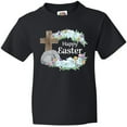 thumbnail image 3 of Inktastic Happy Easter with Cross and Flowers Youth T-Shirt, 3 of 5
