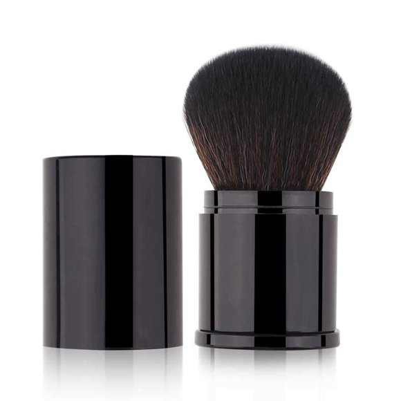 RN BEAUTY Brochas para polvos retráctiles Brocha para base Brocha para colorete Brocha bronceadora Brocha para licuadora facial Brocha para mezclar minerales profesional Pulido Aplicación de maquillaj