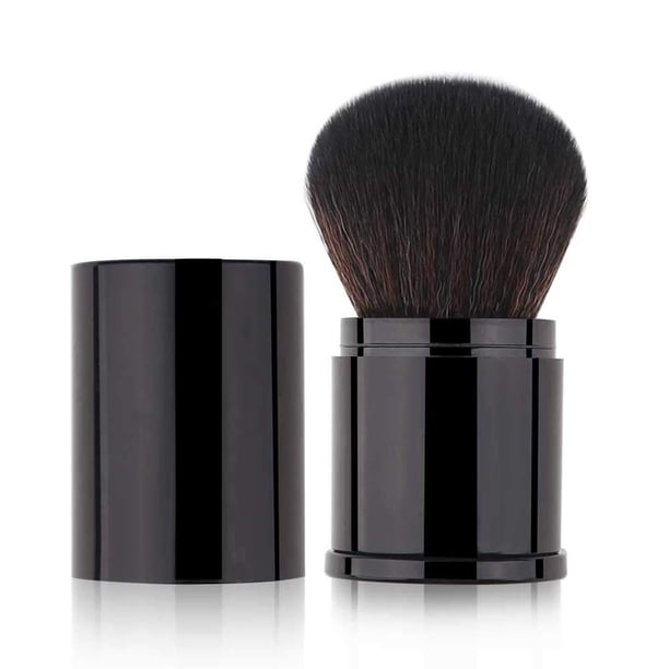 RN BEAUTY Brochas para polvos retráctiles Brocha para base Brocha para colorete Brocha bronceadora Brocha para licuadora facial Brocha para mezclar minerales profesional Pulido Aplicación de maquillaj
