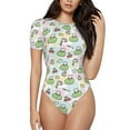 thumbnail image 2 of Picia Frog Wear Chef Hat Womens One Piece Swimsuits Modest Tummy Control Bathing Suits Lace Up Slimming Swim Suit-Large, 2 of 9