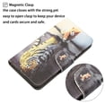 thumbnail image 6 of Allytech for Samsung Galaxy A13 5G Case 3D Effect Creative Pattern Design Cover PU Leather Flip Notebook Magnetic Wallet Case with Wrist Strap Stand Case for Galaxy A13 5G, Tiger, 6 of 7