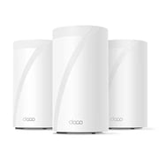 Restored TP-Link - Deco BE16000 Wi-Fi 7 Quad-Band Whole Home Multi-Gig Mesh Router System 3-Pack White