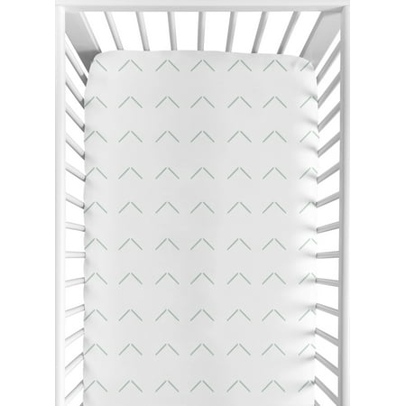 UPC: 0846480089575 | Sweet Jojo Designs White and Blue Boho Arrow Boy or Girl Fitted Crib Sheet Baby or Toddler Bed Nursery – Slate Bohemian Tribal Southwest Chevron Geometric Herringbone Woodland Gender Neutral