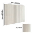 thumbnail image 3 of 6 Pack Perpendicular Fluted Fabric Bulletin Board, Peel And Stick No Nails Installation, Pin Secure Photo Note Display Board for Home Office Living Room Entryway Wall Memo Organization, 3 of 6