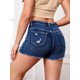 thumbnail image 5 of Pantalones cortos vaqueros ajustados rasgados para mujer, pantalones cortos elásticos sexys con borde crudo, ropa informal para mujer, S-2XL 2023, 5 of 5
