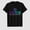 Black-16, variant on Women's Halloween Fun Witch Broom Graphic T-Shirt, 100% Cotton Short Sleeve Shirt