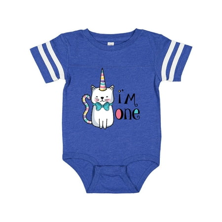 

Inktastic 1st Birthday Unicorn Kitty Gift Baby Boy or Baby Girl Bodysuit