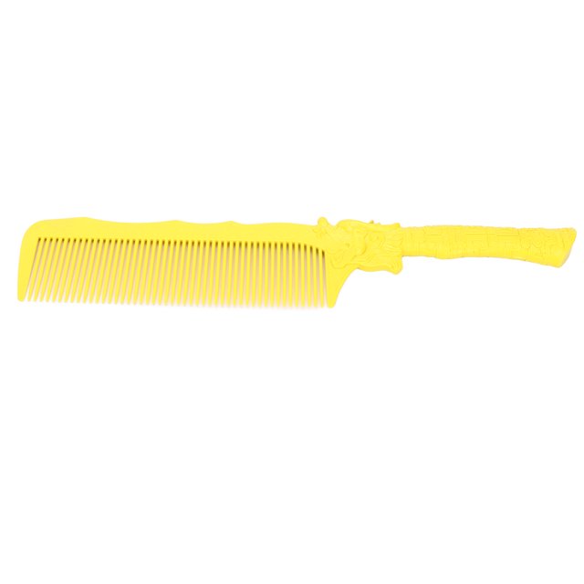 Peine para hombre, ultrafino, vintage, profesional, resistente al calor, amarillo